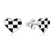 925 Sterling silver stud with Enamel color.