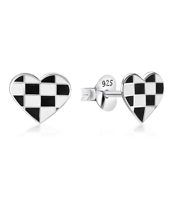 925 Sterling silver stud with Enamel color.