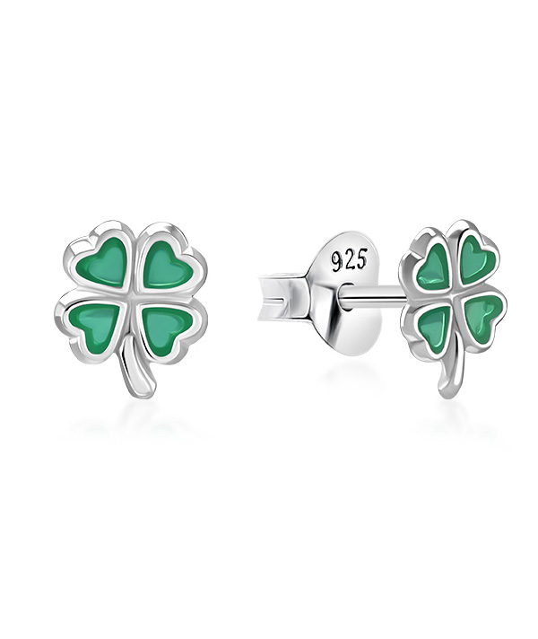 925 Sterling silver stud with Enamel color.
