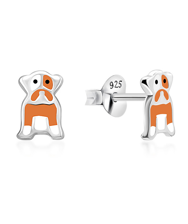 925 Sterling silver stud with Enamel color.