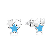 925 Sterling silver stud with Enamel color.
