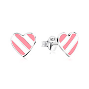 925 Sterling silver stud with Enamel color.
