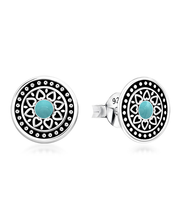 925 Sterling silver stud with Enamel color.