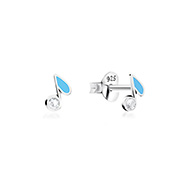 925 Sterling silver stud with Enamel color.