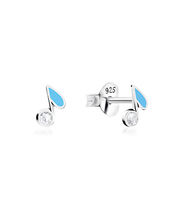 925 Sterling silver stud with Enamel color.