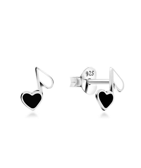925 Sterling silver stud with Enamel color.