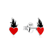 925 Sterling silver stud with Enamel color.