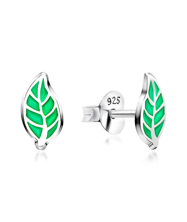 925 Sterling silver stud with Enamel color.