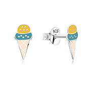 925 Sterling silver stud with Enamel color.