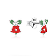 925 Sterling silver stud with Enamel color.