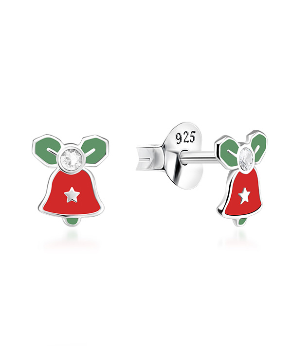 925 Sterling silver stud with Enamel color.