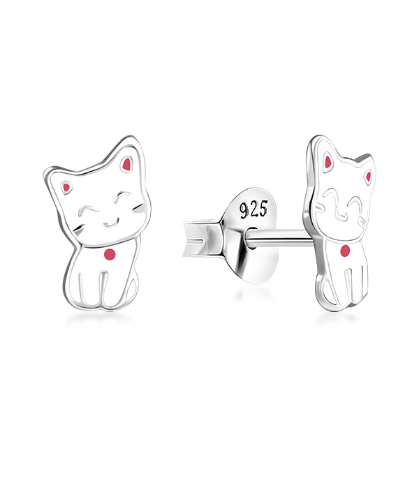 925 Sterling silver stud with Enamel color.