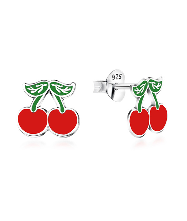 925 Sterling silver stud with Enamel color.