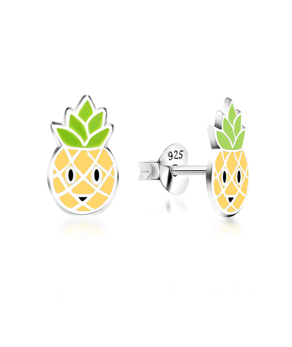 925 Sterling silver stud with Enamel color.