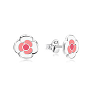 925 Sterling silver stud with Enamel color.