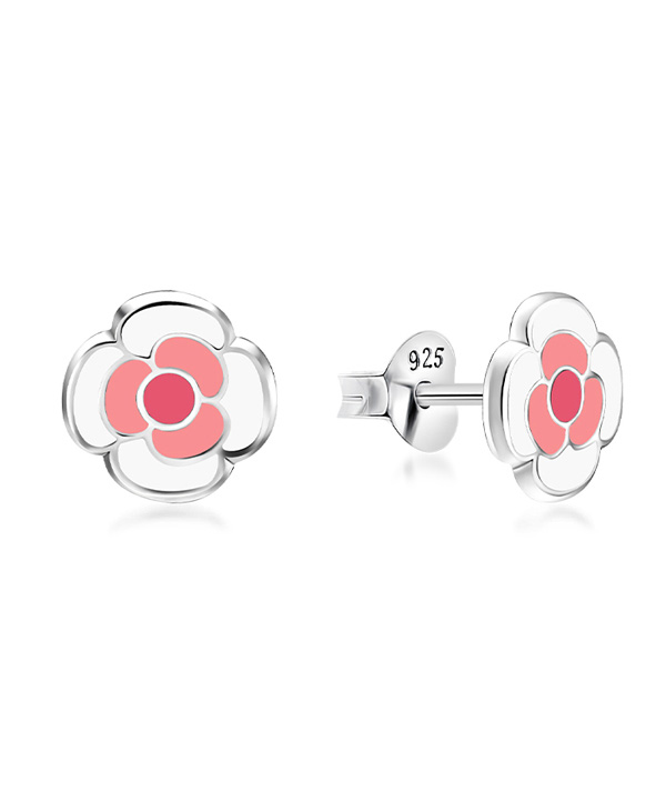 925 Sterling silver stud with Enamel color.