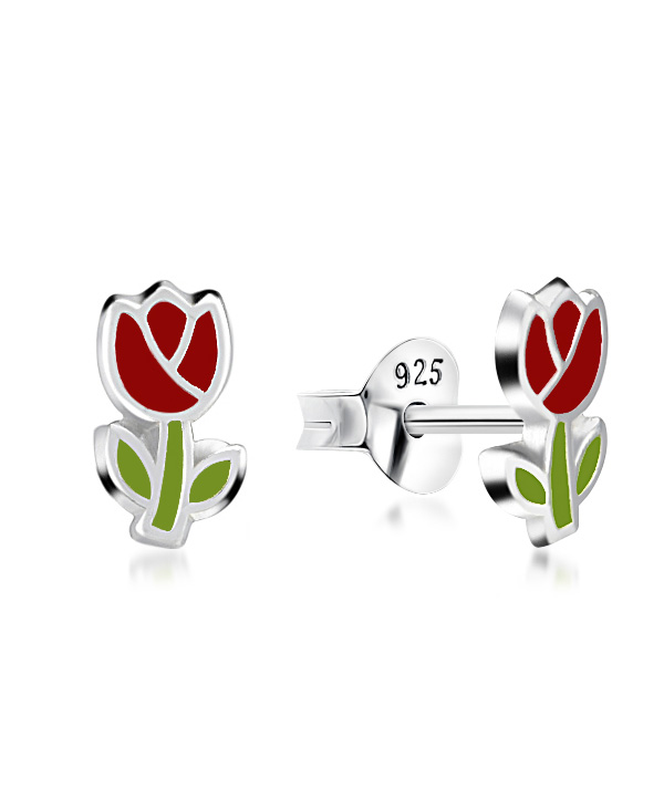 925 Sterling silver stud with Enamel color.