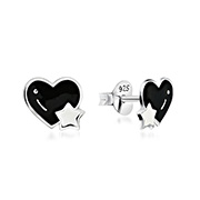 925 Sterling silver stud with Enamel color.