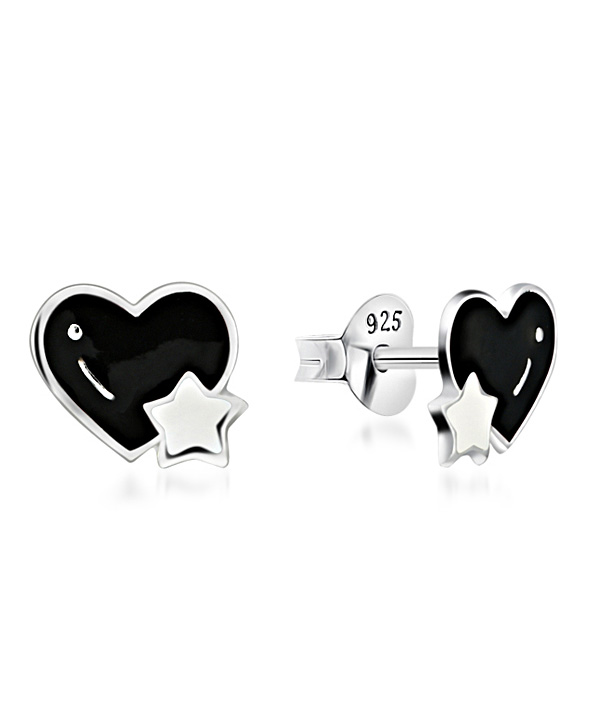 925 Sterling silver stud with Enamel color.