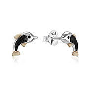 925 Sterling silver stud with Enamel color.