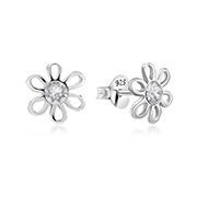 925 Sterling silver stud with crystals.
