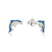 925 Sterling silver stud with Enamel color.