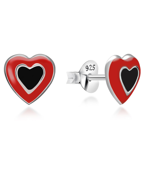 925 Sterling silver stud with Enamel color.