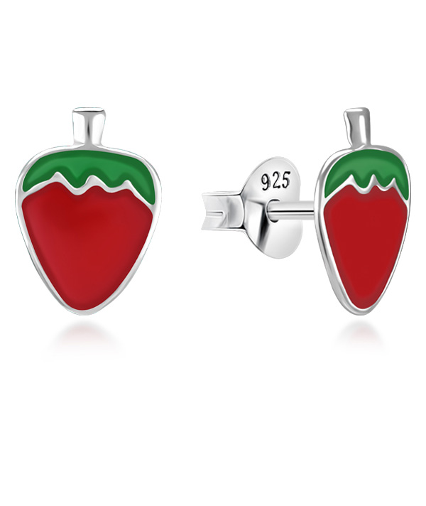 925 Sterling silver stud with Enamel color.