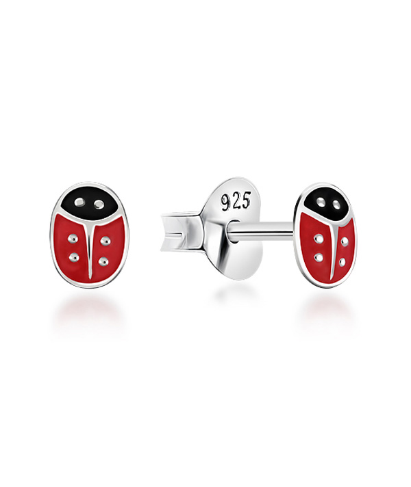 Our 925 sterling silver studs with enamel color