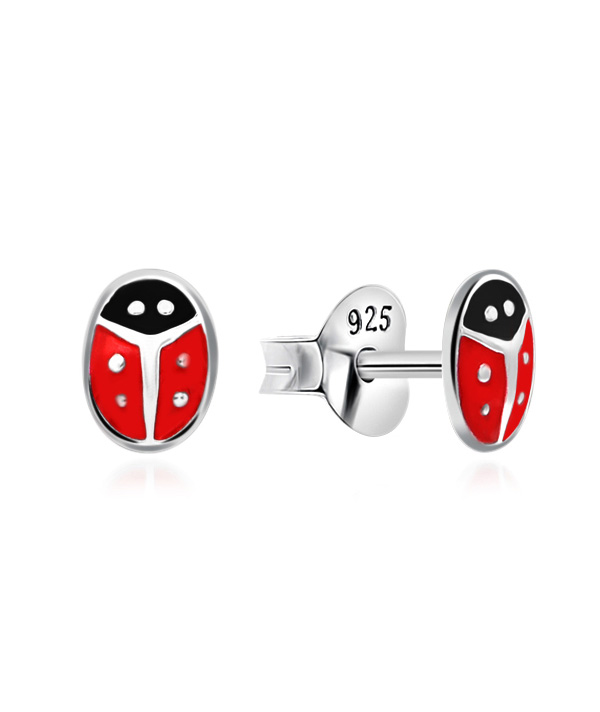 925 Sterling silver stud with Enamel color.