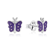 925 Sterling silver stud with Enamel color.