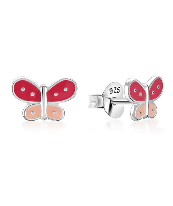 925 Sterling silver stud with Enamel color.