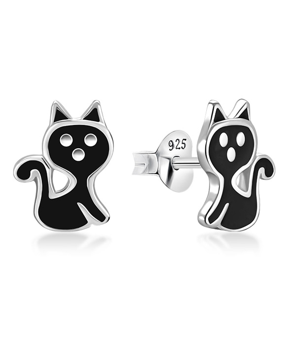 925 Sterling silver stud with Enamel color.
