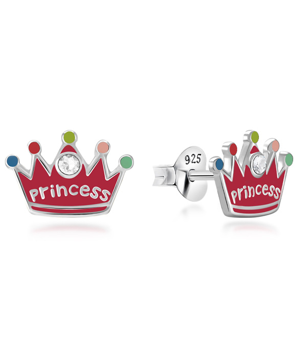 925 Sterling silver stud with Enamel color.