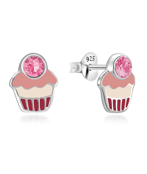 925 Sterling silver stud with Enamel color.