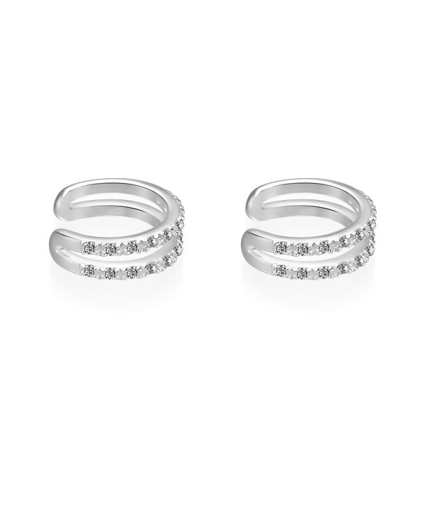 925 Sterling silver earcuff with cubic zircon.