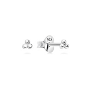 Plain 925 Sterling silver stud earring.