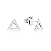 Plain 925 Sterling silver stud earring.