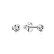 Plain 925 Sterling silver stud earring.
