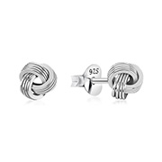 Plain 925 Sterling silver stud earring.