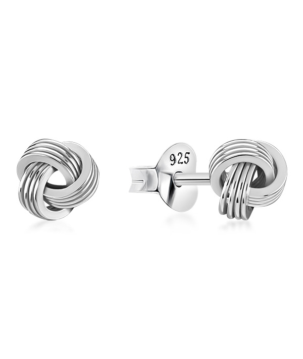 Plain 925 Sterling silver stud earring.