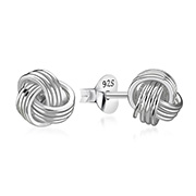 Plain 925 Sterling silver stud earring.