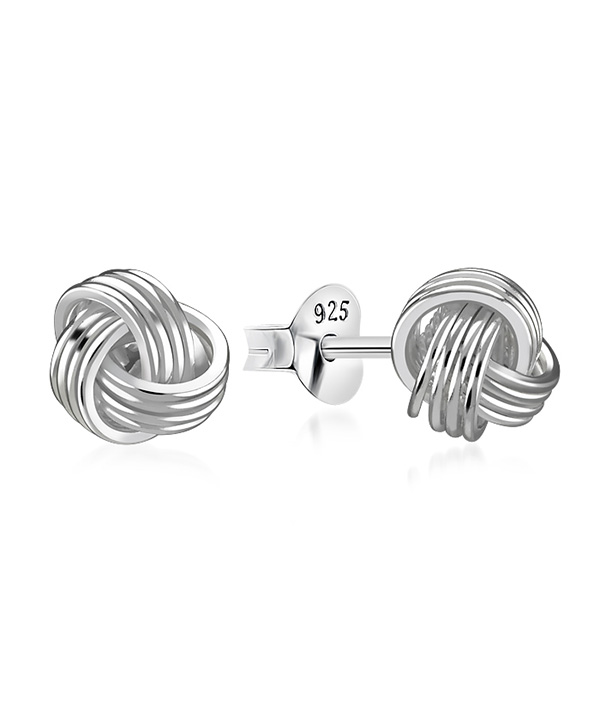 Plain 925 Sterling silver stud earring.