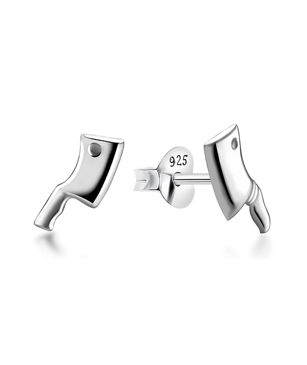 Plain 925 Sterling silver stud earring.
