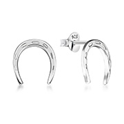 Plain 925 Sterling silver stud earring.
