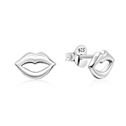 Plain 925 Sterling silver stud earring.