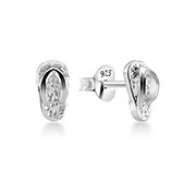 Plain 925 Sterling silver stud earring.