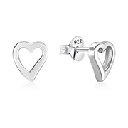 Plain 925 Sterling silver stud earring.