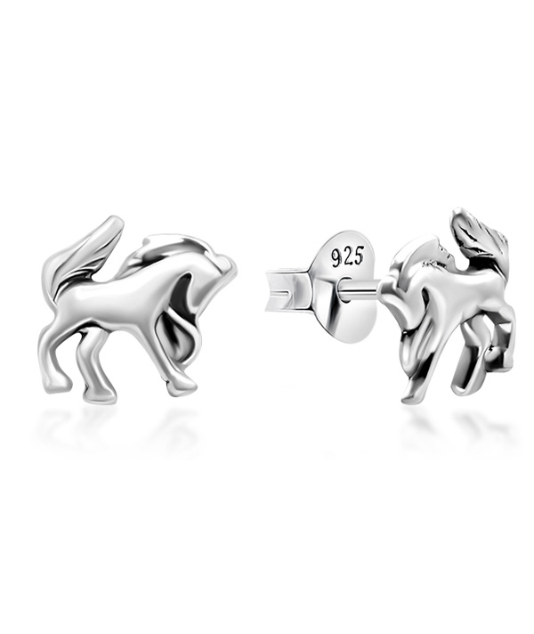 Plain 925 Sterling silver stud earring.