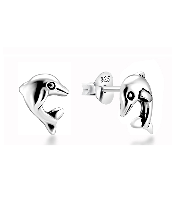 Plain 925 Sterling silver stud earring.
